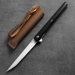 Damascus Pattern Folding Knife Outdoor Self-Defense Knife High Hardness Folding Knife Camping Survival Knife