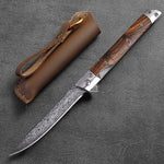 Damascus Pattern Folding Knife Outdoor Self-Defense Knife High Hardness Folding Knife Camping Survival Knife