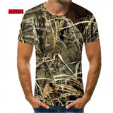 Outdoor Hunting Camouflage T-shirt Men 3d Print Summer Cool Military Tops Sport Camo Camp Gym Tees Shirts Mens Clothes