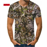 Outdoor Hunting Camouflage T-shirt Men 3d Print Summer Cool Military Tops Sport Camo Camp Gym Tees Shirts Mens Clothes