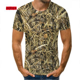 Outdoor Hunting Camouflage T-shirt Men 3d Print Summer Cool Military Tops Sport Camo Camp Gym Tees Shirts Mens Clothes