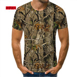 Outdoor Hunting Camouflage T-shirt Men 3d Print Summer Cool Military Tops Sport Camo Camp Gym Tees Shirts Mens Clothes