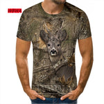 Outdoor Hunting Camouflage T-shirt Men 3d Print Summer Cool Military Tops Sport Camo Camp Gym Tees Shirts Mens Clothes