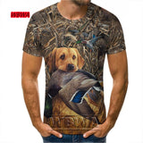 Outdoor Hunting Camouflage T-shirt Men 3d Print Summer Cool Military Tops Sport Camo Camp Gym Tees Shirts Mens Clothes