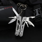 Multifunction Stainless Steel Multi-tool Pocket Knife Pliers Folding Pliers Mini Portable Folding Pliers T4025 Multifunctional