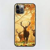 Deer Hunting Camo Phone Case For iPhone 12 11 13 Pro XR Max XR X 8 7 6s 6 Plus SE2020 Cover Soft Funda Black Coque