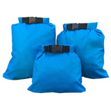 3Pcs Waterproof Dry Bag Storage Pouch Rafting Canoeing Boating Kayaking Carrying Valuable Perishable Items 1.5+2.5+3.5L